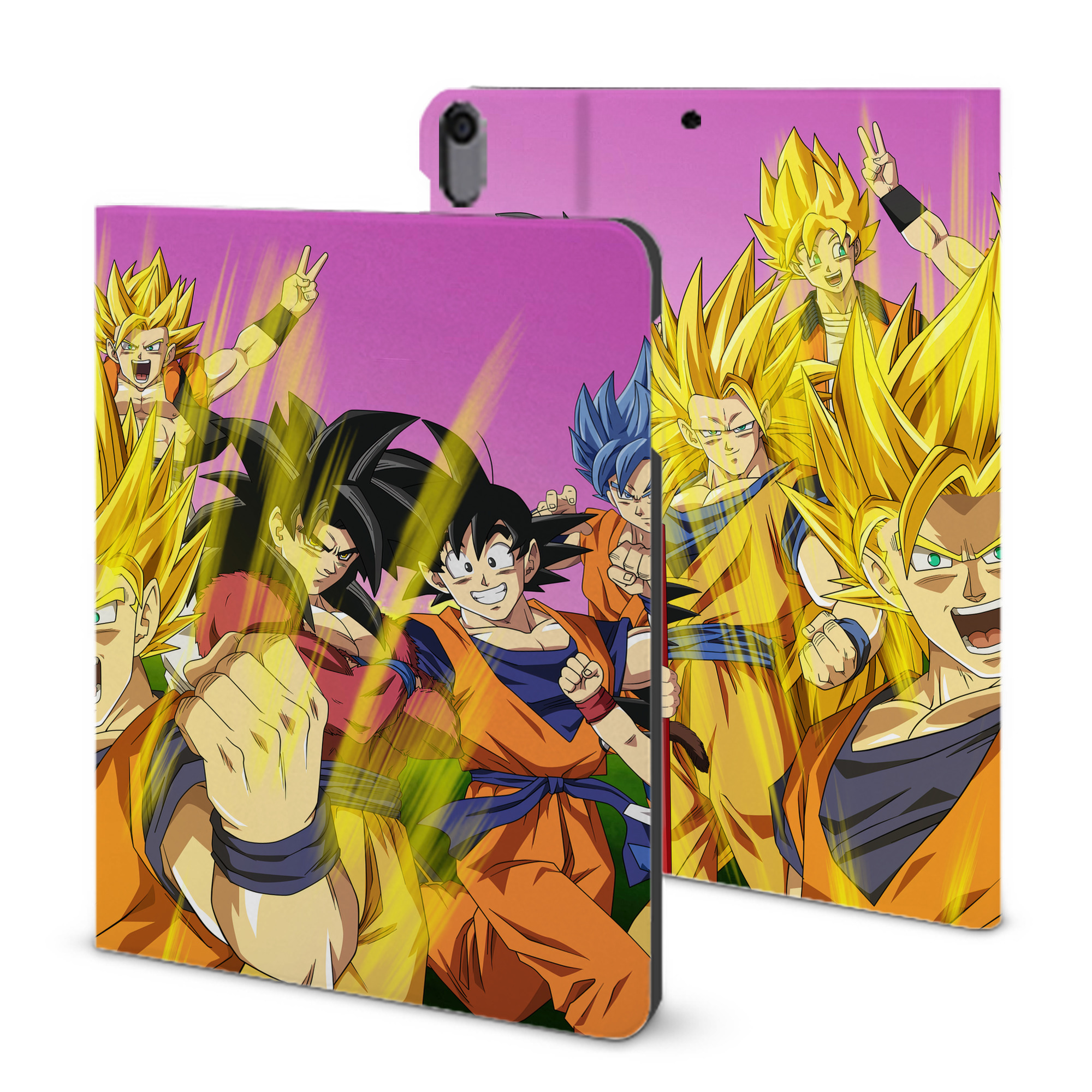 （画像用） ドラゴンボール DRAGON BALL IPad ケース ブック型 PUレザー TPU 耐衝撃 軽量 薄型 ペン収納なし 全面保護 IPad 各モデル対応